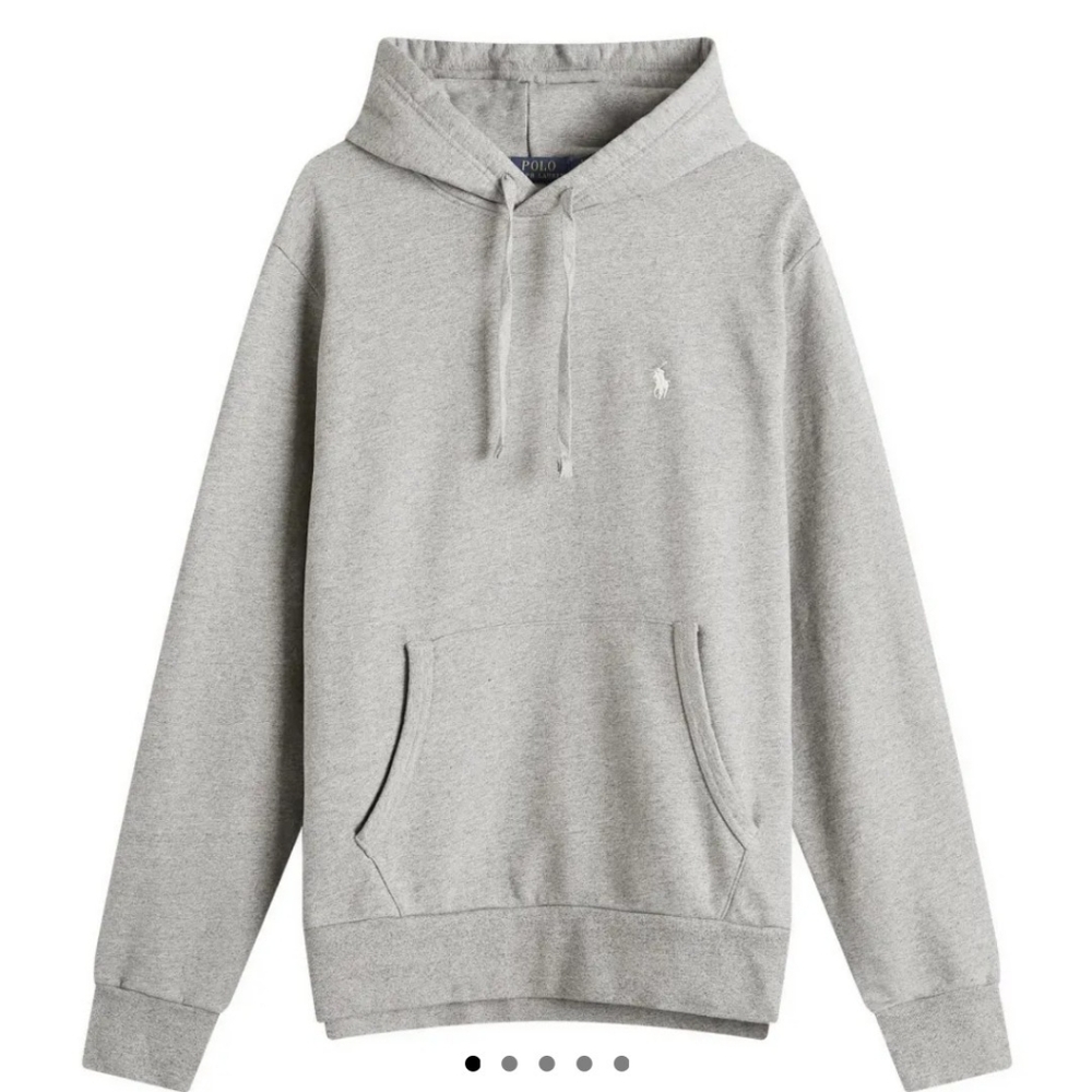 Polo Ralph Lauren SEALED! NWT! Loopback Hoodie in Dark Vintage Heather. Sz Md.